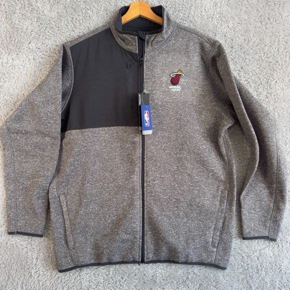 ANTIGUA MIAMI HEAT MENS CHARCOAL COURSE EXTRA LARGE WEIGHT JACKET‎ NWT - Picture 2 of 9